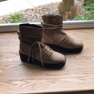 We the free chunky zip up boots